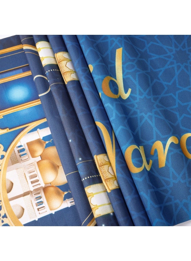مفرش طاولة رمضان مبارك - زينة طاولة رمضان فوانيس المسجد الإسلامية - مستلزمات زينة حفلة رمضان مبارك 2026 - Image 3